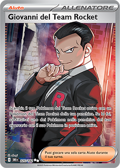 Giovanni del Team Rocket 	-	ultra rara	-	Near-mint	-	rivali predestinati	-	ita	-	full art
