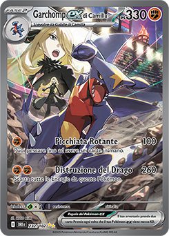 Garchomp-ex di Camilla 	-	rara ill.speciale	-	Near-mint	-	rivali predestinati	-	ita	-	full art