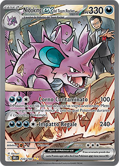 Nidoking-ex del Team Rocket 	-	rara ill.speciale	-	Near-mint	-	rivali predestinati	-	ita	-	full art