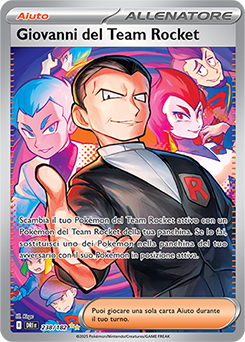 Giovanni del Team Rocket 	-	rara ill.speciale	-	Near-mint	-	rivali predestinati	-	ita	-	full art
