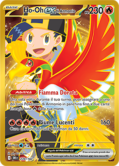 Ho-Oh-ex di Armonio 	-	iper rara	-	Near-mint	-	rivali predestinati	-	ita	-	gold
