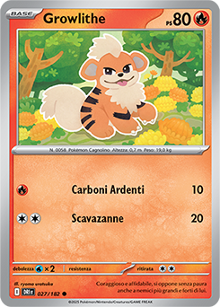 27/182-DRI-Growlithe 	-	comune	-	Near-mint	-	rivali predestinati	-	ita	-