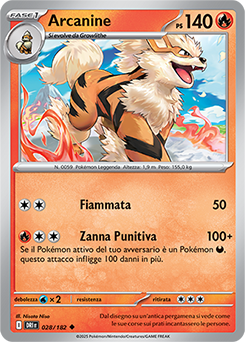 28/182-DRI-Arcanine 	-	non comune	-	Near-mint	-	rivali predestinati	-	ita	-	reverse