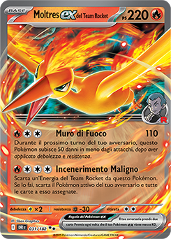 31/182-DRI-Moltres-ex del Team Rocket 	-	doppia rara	-	Near-mint	-	rivali predestinati	-	ita	-	special