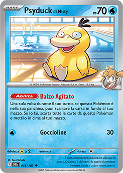 45/182-DRI-Psyduck di Misty 	-	non comune	-	Near-mint	-	rivali predestinati	-	ita	-	reverse