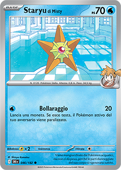 46/182-DRI-Staryu di Misty 	-	comune	-	Near-mint	-	rivali predestinati	-	ita