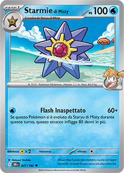 47/182-DRI-Starmie di Misty 	-	non comune	-	Near-mint	-	rivali predestinati	-	ita	-