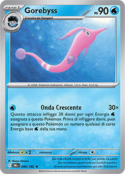 56/182-DRI-Gorebyss 	-	rara h	-	Near-mint	-	rivali predestinati	-	ita	-	holo