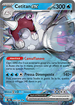 65/182-DRI-Cetitan-ex 	-	doppia rara	-	Near-mint	-	rivali predestinati	-	ita	-	special