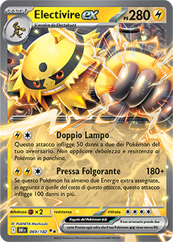 69/182-DRI-Electivire-ex 	-	doppia rara	-	Near-mint	-	rivali predestinati	-	ita	-	special