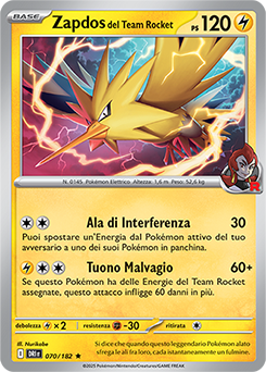 70/182-DRI-Zapdos del Team Rocket 	-	rara h	-	Near-mint	-	rivali predestinati	-	ita	-	reverse