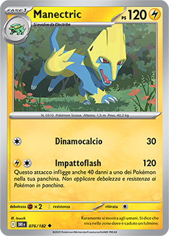 76/182-DRI-Manectric 	-	non comune	-	Near-mint	-	rivali predestinati	-	ita	-