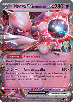 81/182-DRI-Mewtwo-ex del Team Rocket 	-	doppia rara	-	Near-mint	-	rivali predestinati	-	ita	-	special