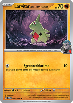 94/182-DRI-Larvitar del Team Rocket 	-	comune	-	Near-mint	-	rivali predestinati	-	ita	-