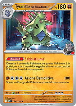96/182-DRI-Tyranitar del Team Rocket 	-	rara h	-	Near-mint	-	rivali predestinati	-	ita	-	holo