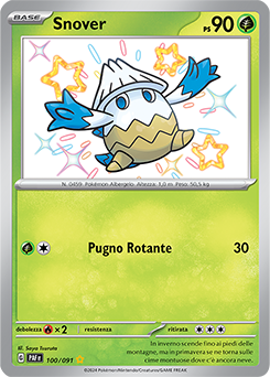 Snover 	-	rara cromo	-	Near-meat	-	destino di paldea	-	ita	-	special