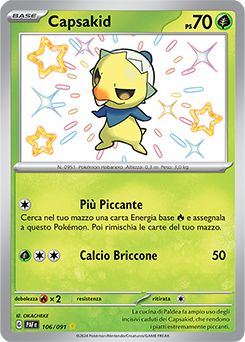 Capsakid 	-	rara cromo	-	Near-meat	-	destino di paldea	-	ita	-	special