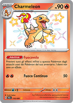 Charmeleon 	-	rara cromo	-	Near-meat	-	destino di paldea	-	ita	-	special