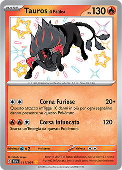 Tauros di Paldea 	-	rara cromo	-	Near-meat	-	destino di paldea	-	ita	-	special
