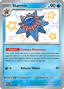 Starmie 	-	rara cromo	-	Near-meat	-	destino di paldea	-	ita	-	special
