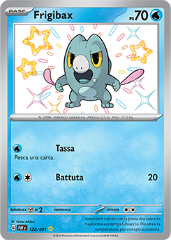 Frigibax 	-	rara cromo	-	Near-meat	-	destino di paldea	-	ita	-	special