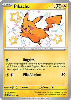 Pikachu 	-	rara cromo	-	Near-meat	-	destino di paldea	-	ita	-	special