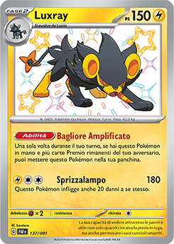 Luxray 	-	rara cromo	-	Near-meat	-	destino di paldea	-	ita	-	special