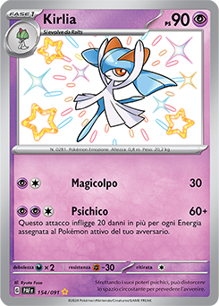 Kirlia 	-	rara cromo	-	Near-meat	-	destino di paldea	-	ita	-	special
