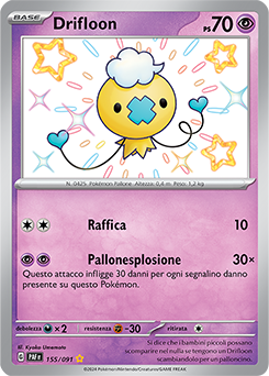Drifloon 	-	rara cromo	-	Near-meat	-	destino di paldea	-	ita	-	special