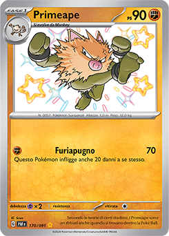 Primeape 	-	rara cromo	-	Near-meat	-	destino di paldea	-	ita	-	special