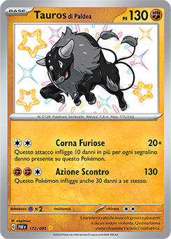 Tauros di Paldea 	-	rara cromo	-	Near-meat	-	destino di paldea	-	ita	-	special