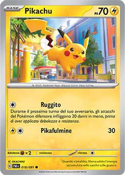 Pikachu 	-	comune	-	Near-meat	-	destino di paldea	-	ita	-