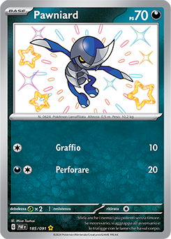 Pawniard 	-	rara cromo	-	Near-meat	-	destino di paldea	-	ita	-	special