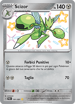 Scizor 	-	rara cromo	-	Near-meat	-	destino di paldea	-	ita	-	special