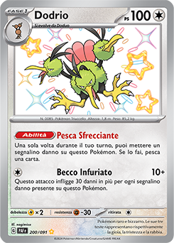 Dodrio 	-	rara cromo	-	Near-meat	-	destino di paldea	-	ita	-	special