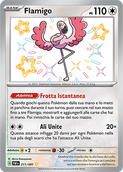 Flamigo 	-	rara cromo	-	Near-meat	-	destino di paldea	-	ita	-	special