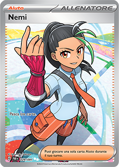 Nemi 	-	ultra rara 	-	Near-meat	-	destino di paldea	-	ita	-	full art