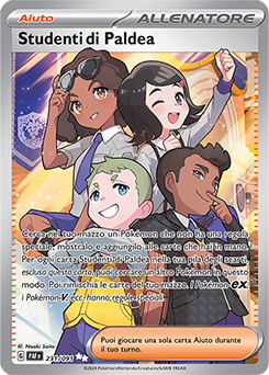Studenti di Paldea 	-	ultra rara 	-	Near-meat	-	destino di paldea	-	ita	-	full art