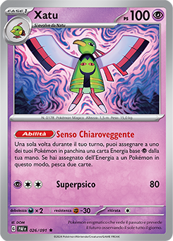 Xatu 	-	rara h	-	Near-meat	-	destino di paldea	-	ita	-	holo