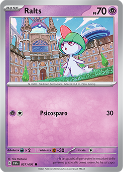 Ralts 	-	comune	-	Near-meat	-	destino di paldea	-	ita	-