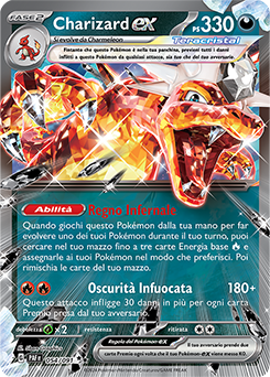 Charizard-ex 	-	doppia rara	-	Near-meat	-	destino di paldea	-	ita	-	special