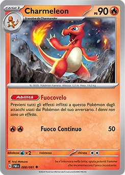 Charmeleon 	-	non comune	-	Near-meat	-	destino di paldea	-	ita	-	reverse