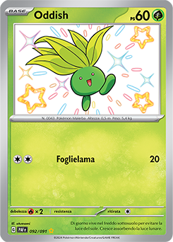 Oddish 	-	rara cromo	-	Near-meat	-	destino di paldea	-	ita	-	special