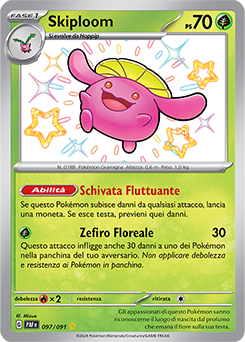 Skiploom 	-	rara cromo	-	Near-meat	-	destino di paldea	-	ita	-	special