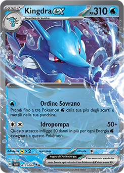 Kingdra-ex 	-	doppia rara	-	Near-mint	-	segreto fiabesco	-	ita	-	special