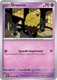 Drowzee 	-	comune 	-	Near-mint	-	segreto fiabesco	-	ita	-	reverse