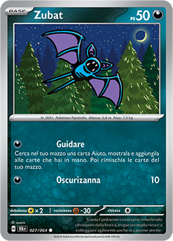 Zubat 	-	comune 	-	Near-mint	-	segreto fiabesco	-	ita	-	reverse