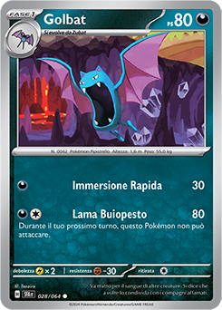 Golbat 	-	comune 	-	Near-mint	-	segreto fiabesco	-	ita	-	reverse