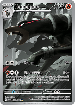 Houndoom 	-	rara illustrazione	-	Near-mint	-	segreto fiabesco	-	ita	-	special