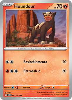 Houndour 	-	comune 	-	Near-mint	-	segreto fiabesco	-	ita	-	reverse